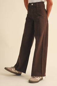 Tween Girls Wide Leg Denim Pants