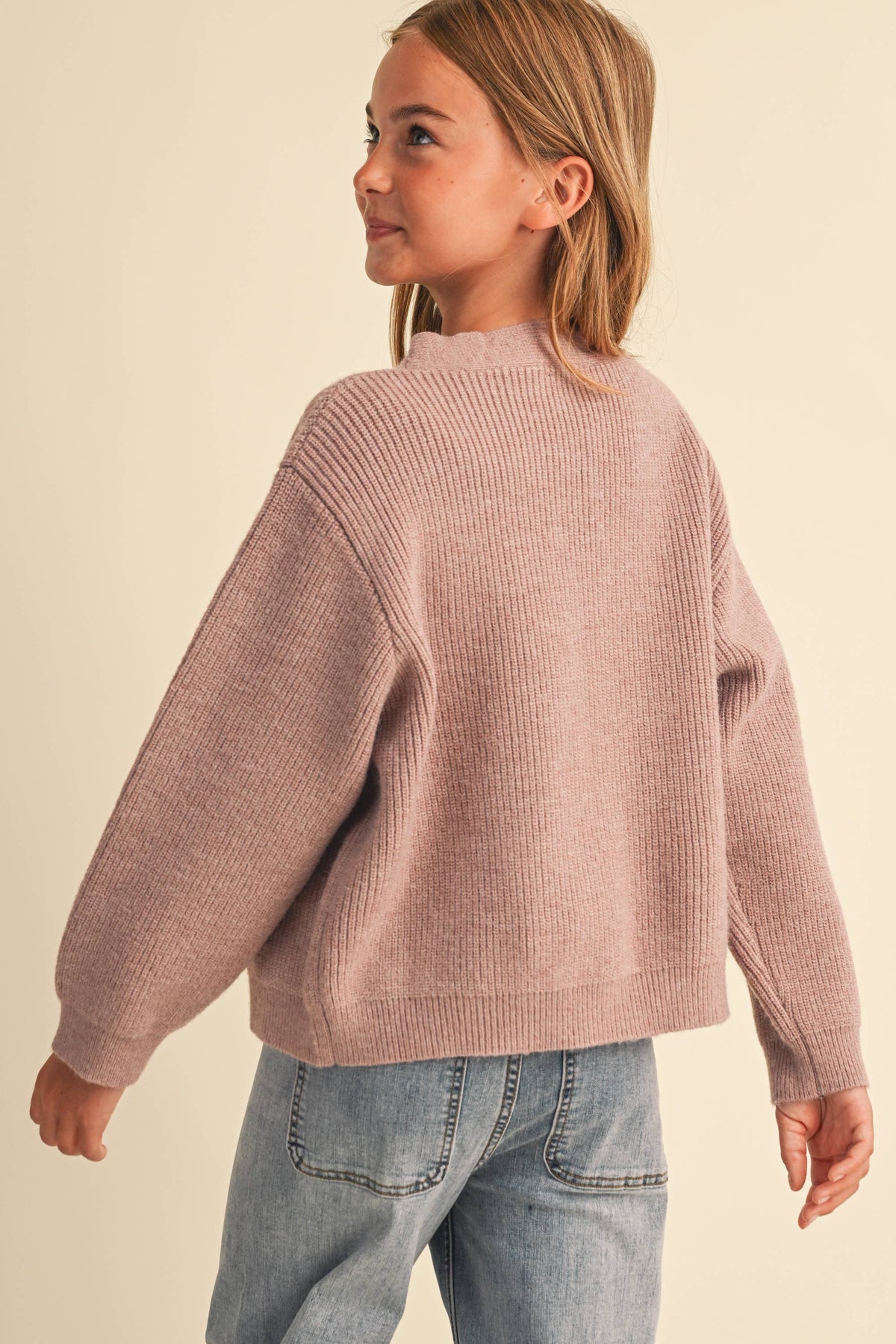 Tween Kids Girls Raglan Sweater