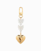 Switch Bow Pearl Heart Locket Bag Charm: Gold 2 image