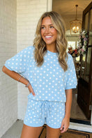 Switch LAS-LIVE Polka Dot Print Top Drawstring Shorts Set 2 image