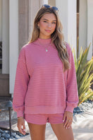 Switch Mock Neck Baggy Pullover Matching Shorts Set 3 image