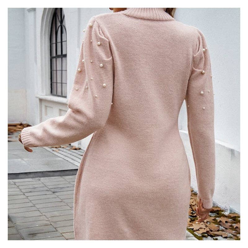 Mockneck Sweater Dress