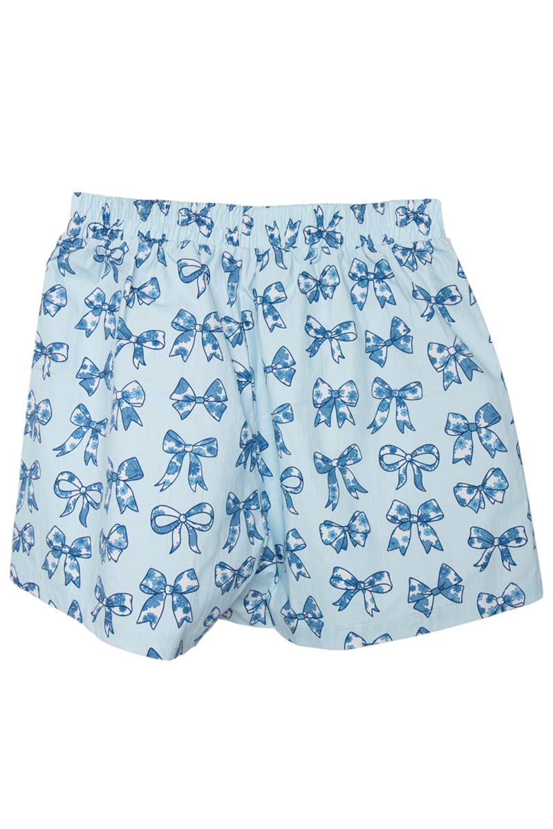 Chinoiserie Coquette Bows Ladies Boxer Shorts Graduation Gif