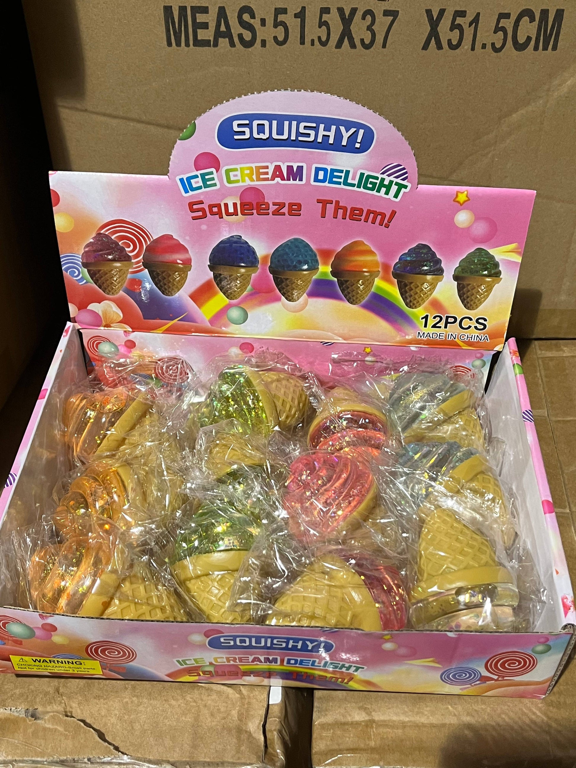 Sugar Squeeze Soft Serve Ice Cream Cone Colorful