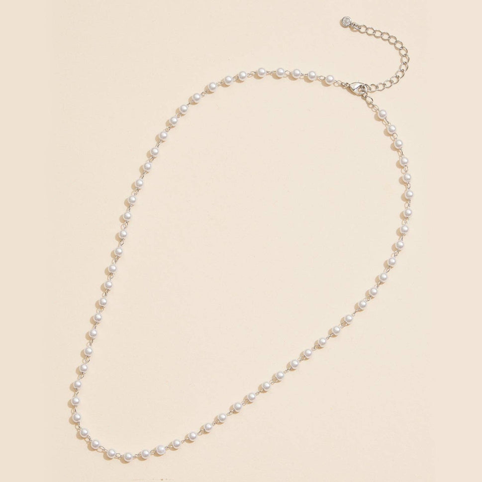 Pearl Link 18K Gold Dipped Necklace