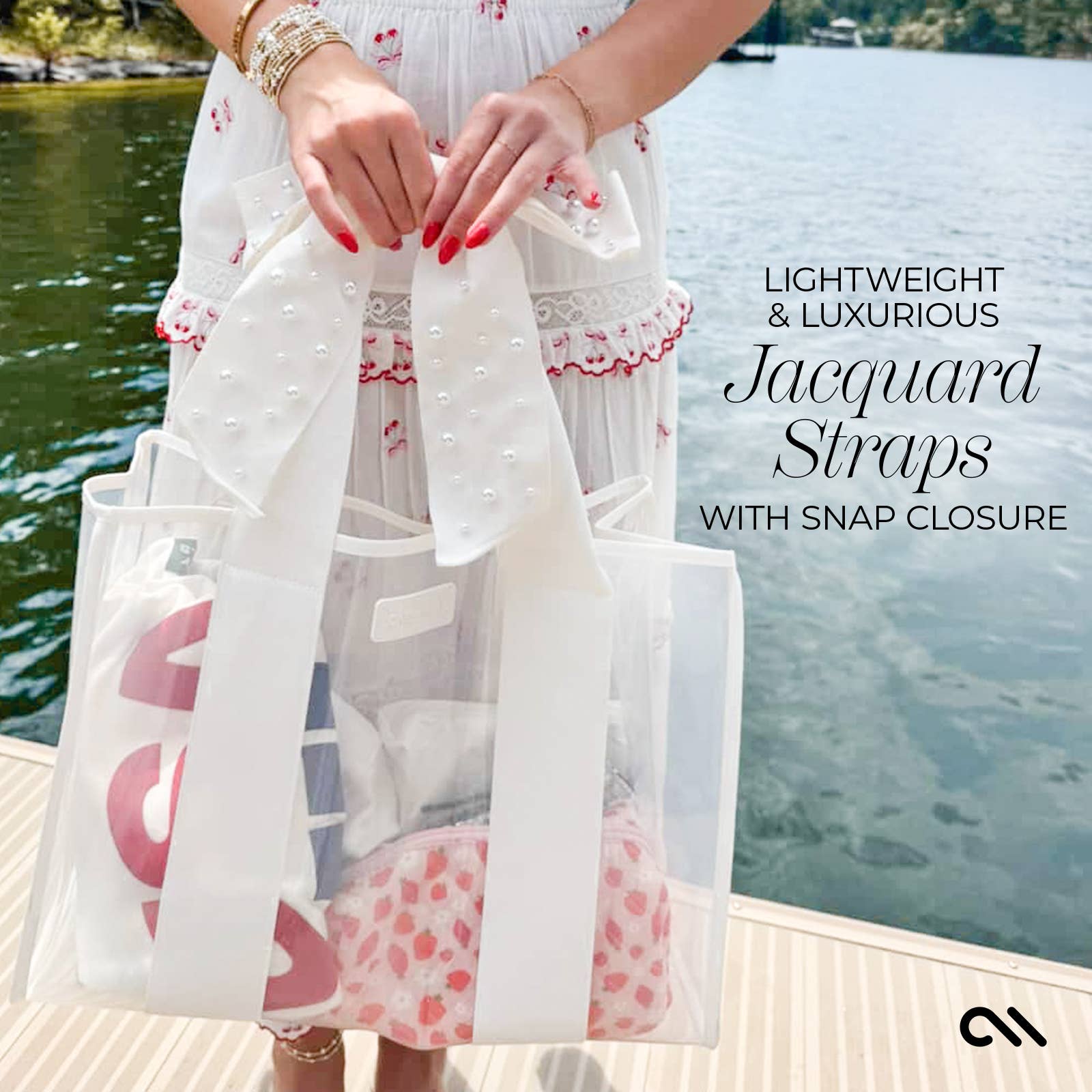 Special Edition Bow Ivory Pearl Beach Tote