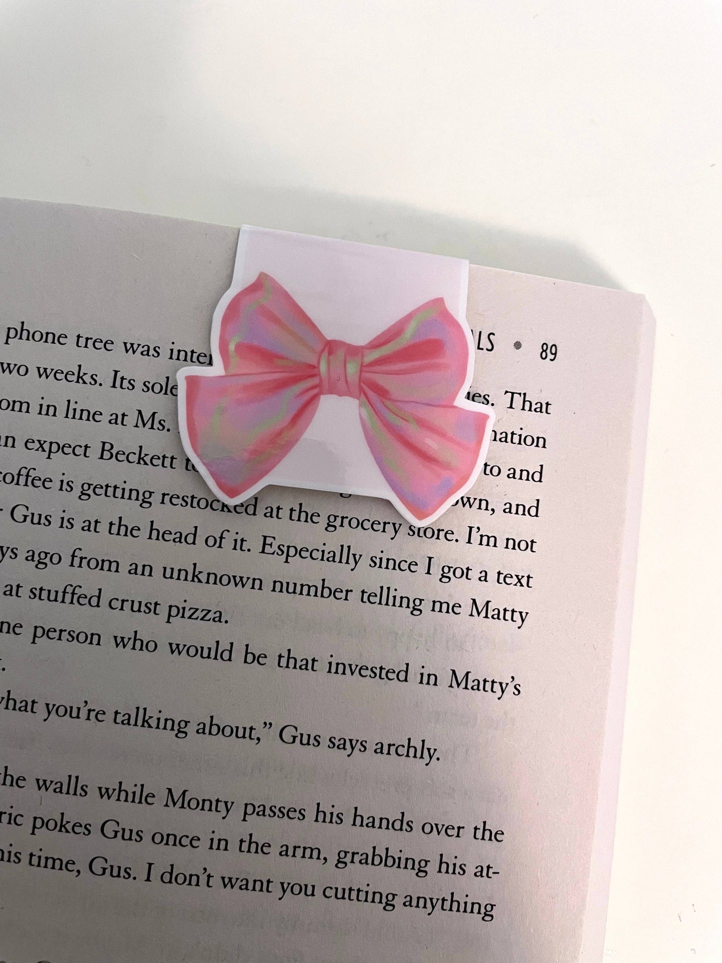 Pink Bow | Magnetic Bookmark: Gloss