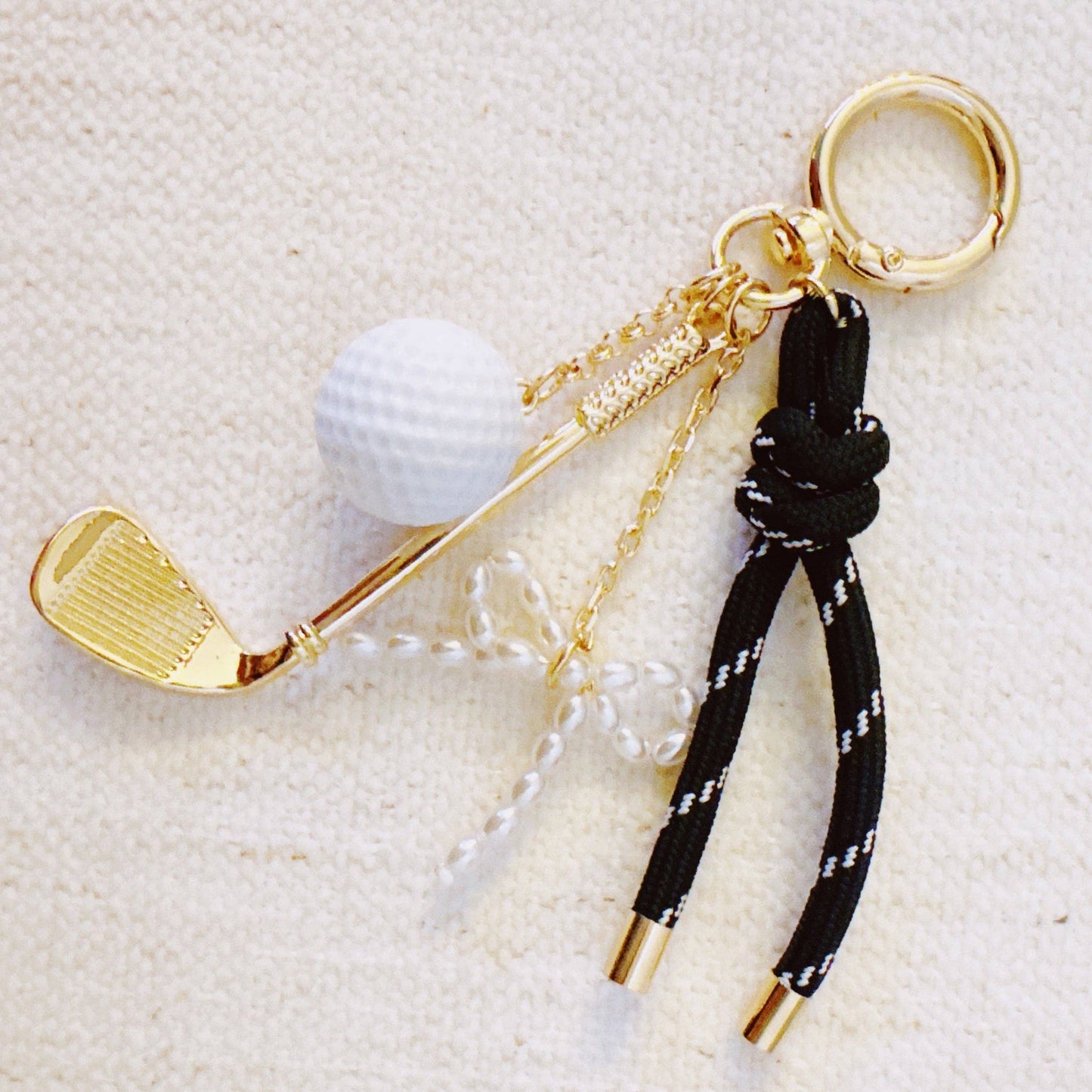 PAR TEE GOLF BAG CHARM KEYCHAIN