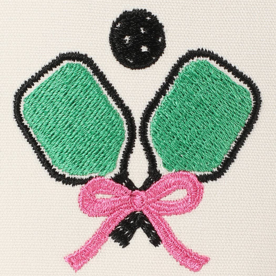 PICKLEBALL ROBBON EMBROIDERY TRUCKER HAT