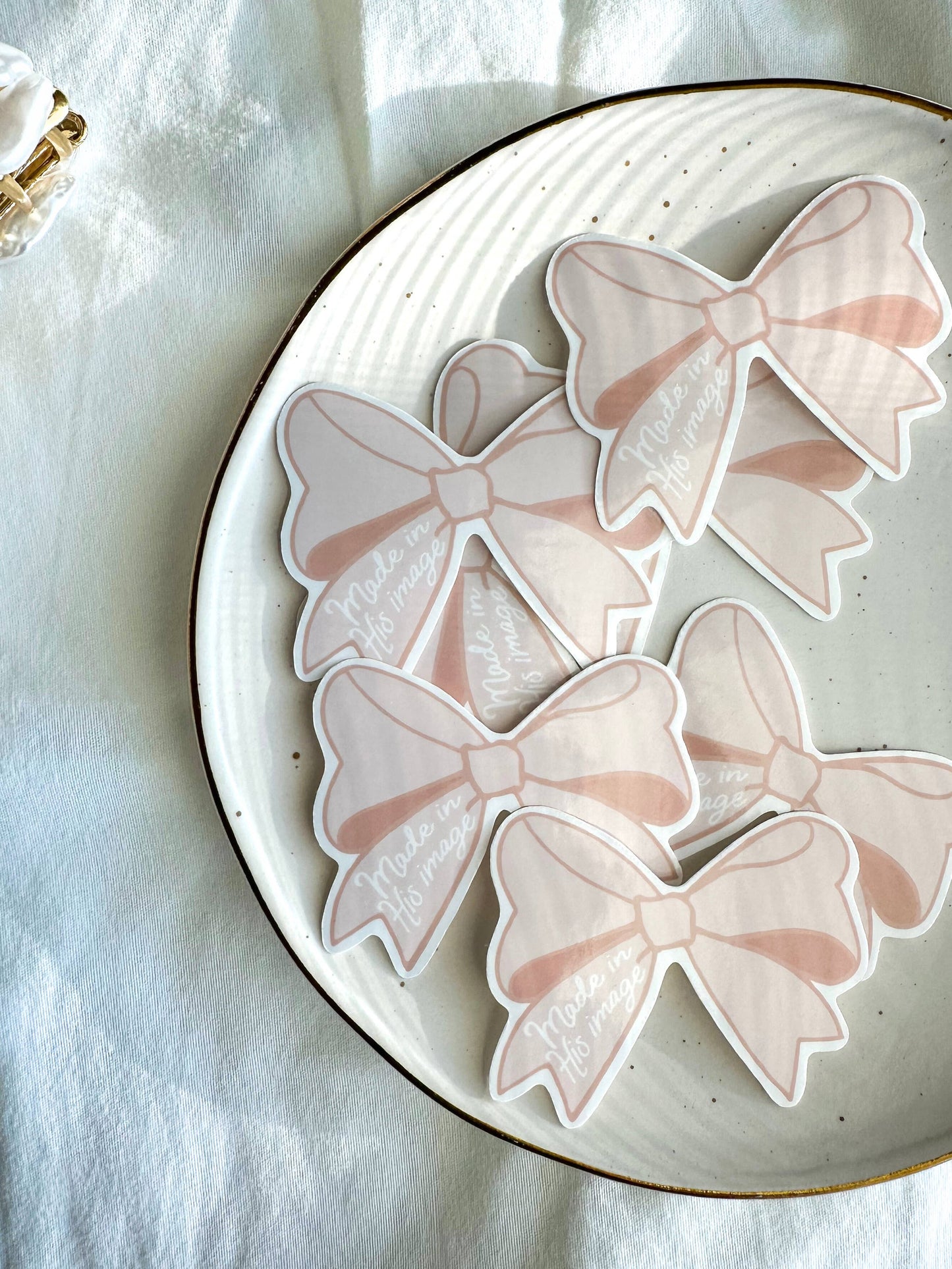 Bible Verse Bow Sticker