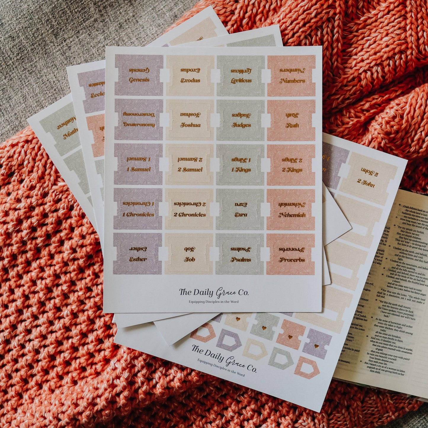 PASTEL FLORAL BIBLE TABS