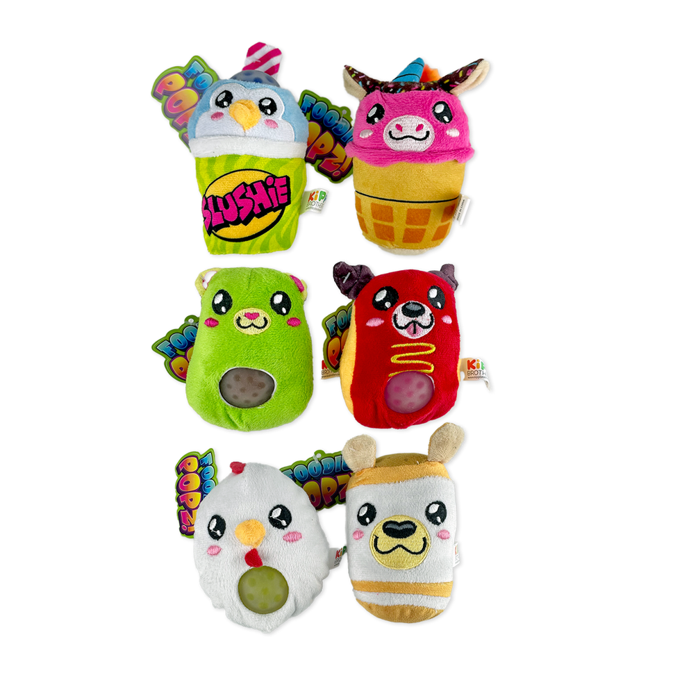 So Much Fun! Foodie Squishy Plush Toy Assortment - 6/Display: Wholesale Price