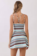 Switch Stripe Print Athleisure Dress with Built 3 image