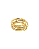 Switch Stainless Sculpted Shimmering Interlocking Ring 2 image