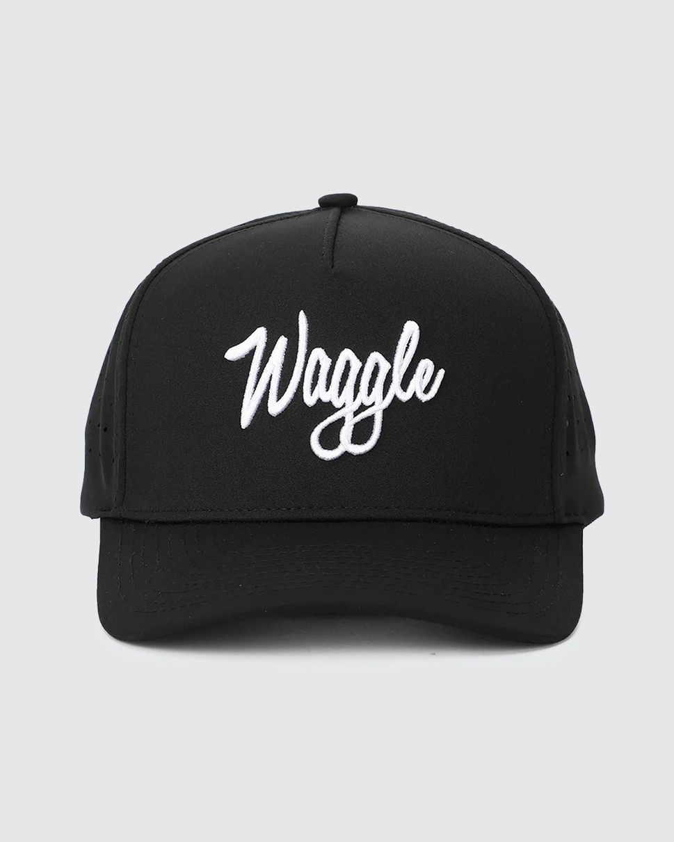 Waggle Brand Hat - Black: Black