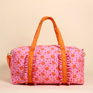 Switch On-the-Go Quilted Weekender Bag–Poppin' Petals Hot Pink 3 image
