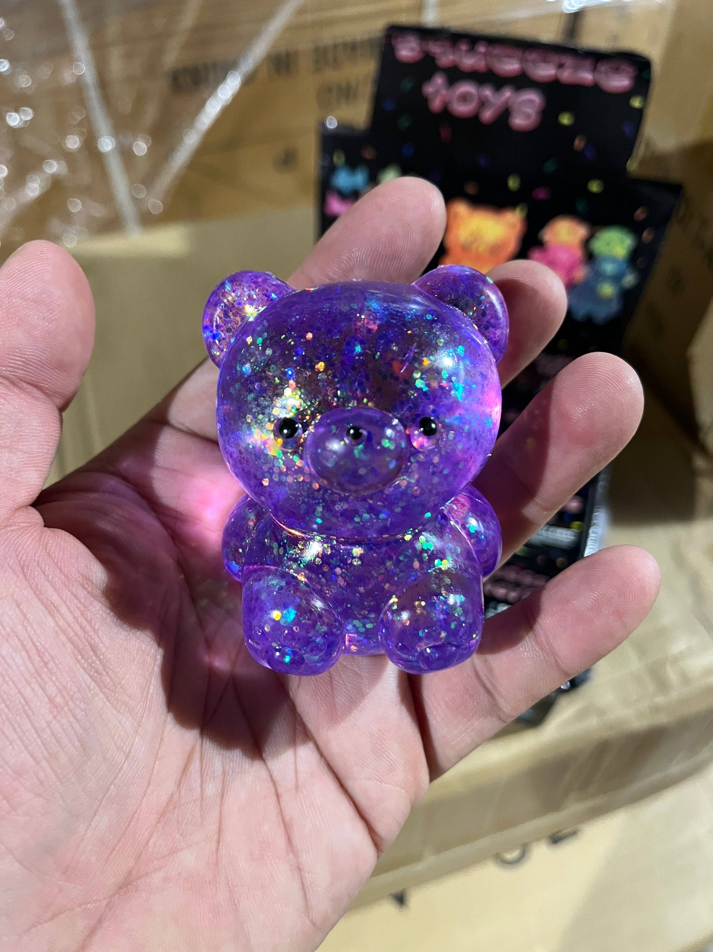Sugar Squeeze Glitter Teddy Bear