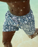 Switch Mens Blue and White Funky Design Swim Trunks 2 image