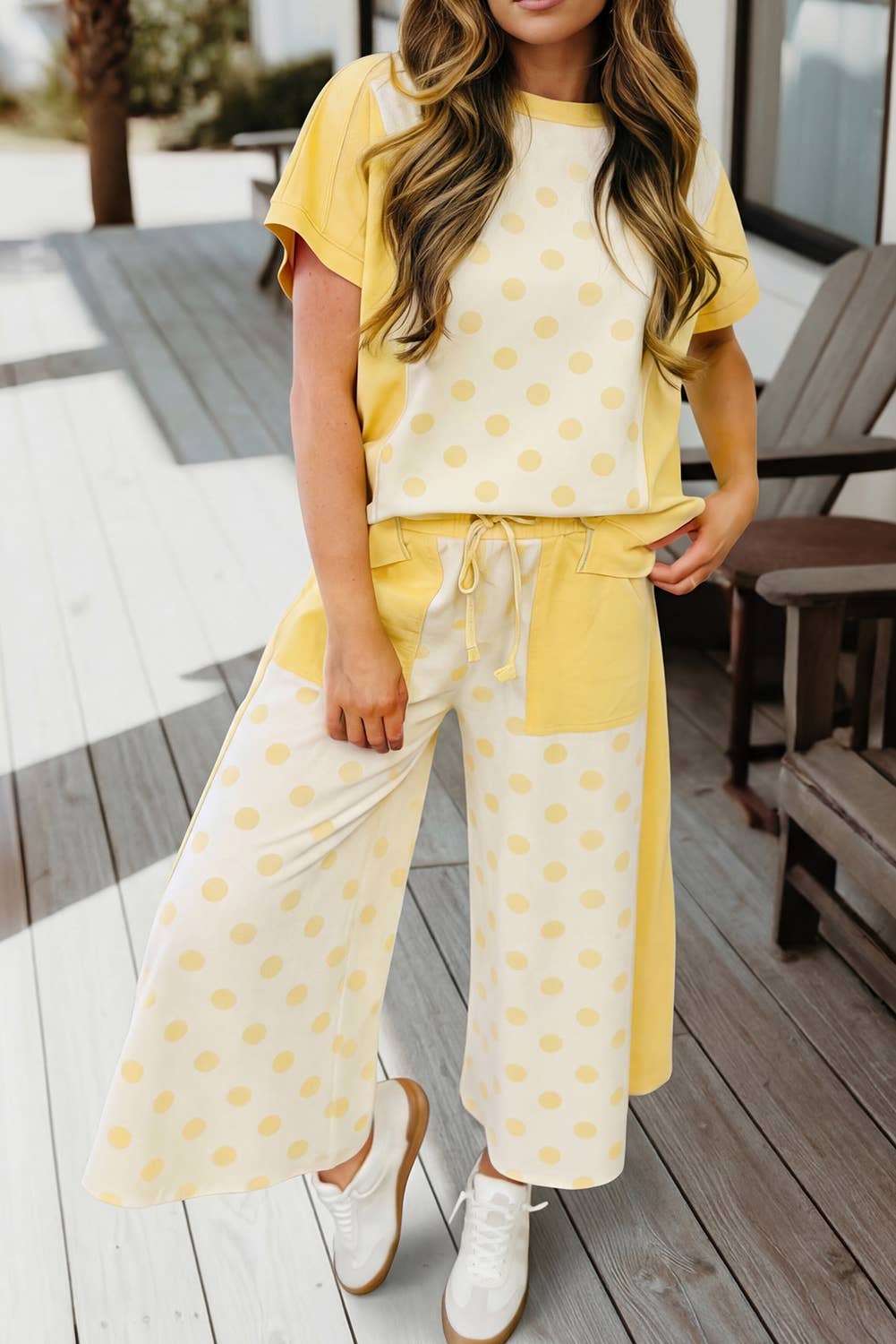 Blue Polka Dot Set