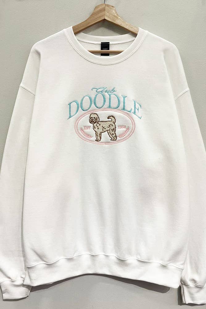 Club Doodle Embroidered Sweatshirt