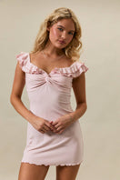 Switch * Lettuce Hem Off The Shoulder Knit Dress 2 image