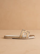 Switch The Ena | H Cutout Raffia Slide 1 image
