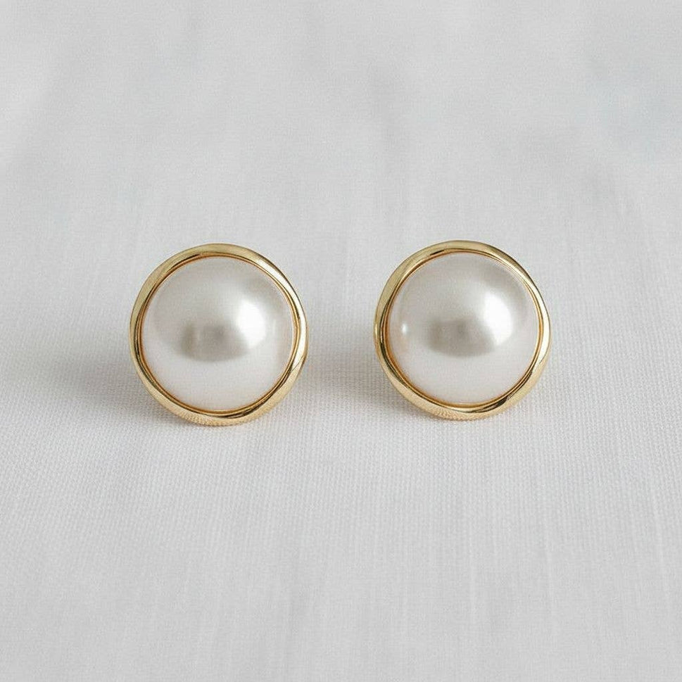 Pearl Stud Earrings
