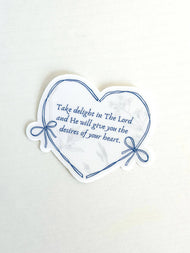 Psalm 37:4 Sticker
