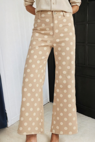 Polka Dot Jeans Light Blue
