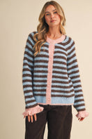 Switch Ruffle Sleeve Stripe Sweater 2 image