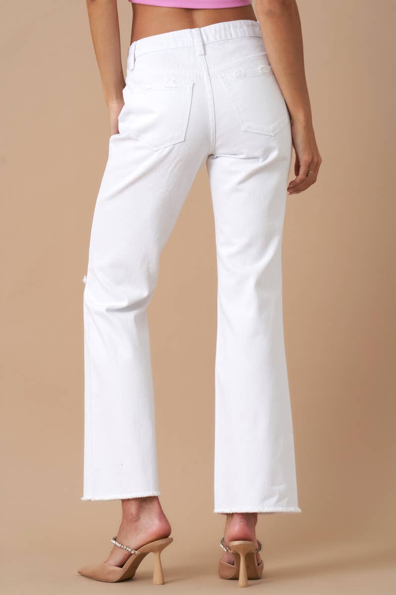 Relaxed White Denim