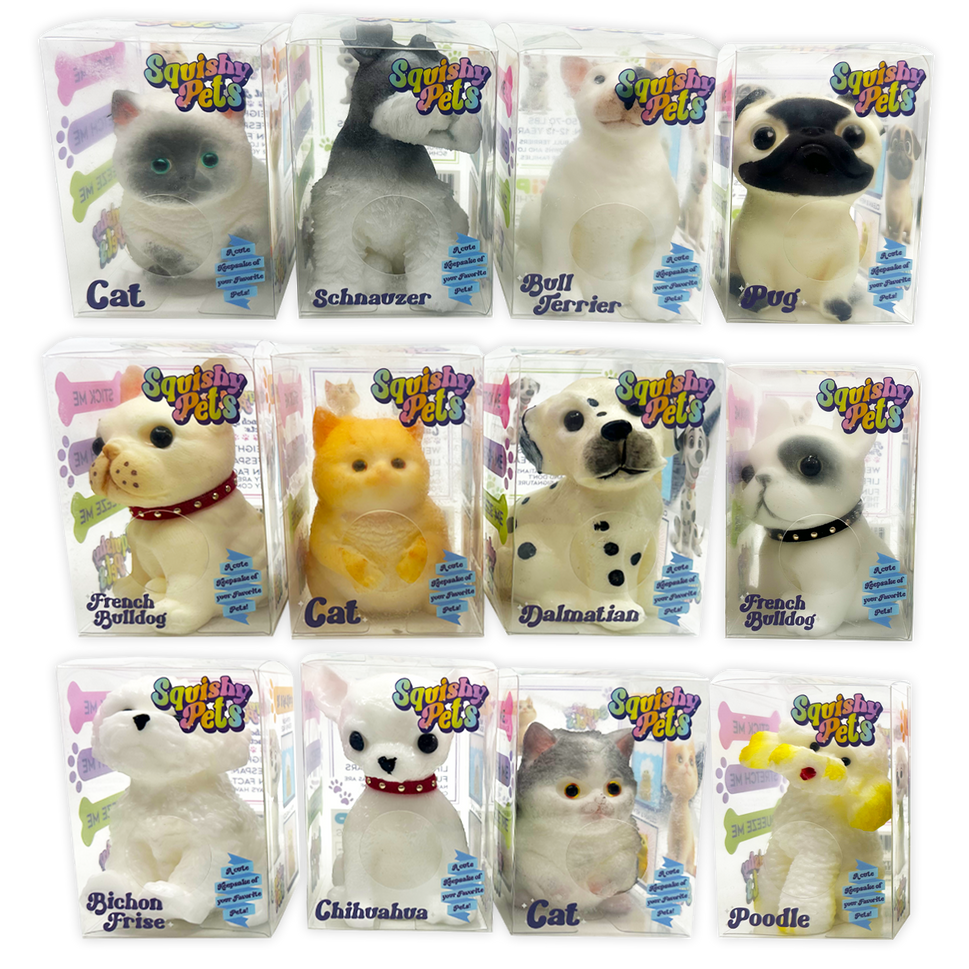 So Much Fun! Squishy Pets Keepsake Assortment - 12/Display: Wholesale Price
