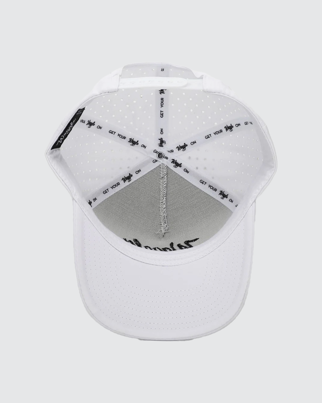 Waggle Brand Hat - White: White