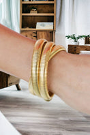 Switch 3 Layers Chunky Alloy Bangle: Gold 2 image