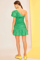 Switch Puff Sleeve Ruffle Mini Shirring Dress 3 image