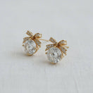Switch Cubic Zirconia Bow Stud Earrings 3 image