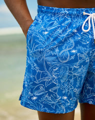 Margaritaville Ode to Jimmy Mens Swim Trunks