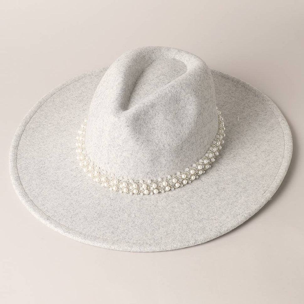 Pearl Felt Fedora