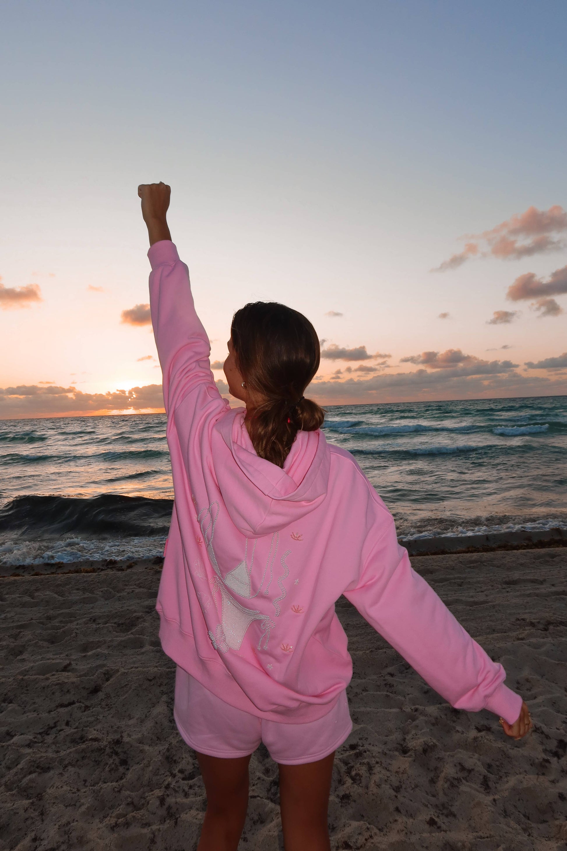 Lottie Bikini Beaded Ocean Hoodie