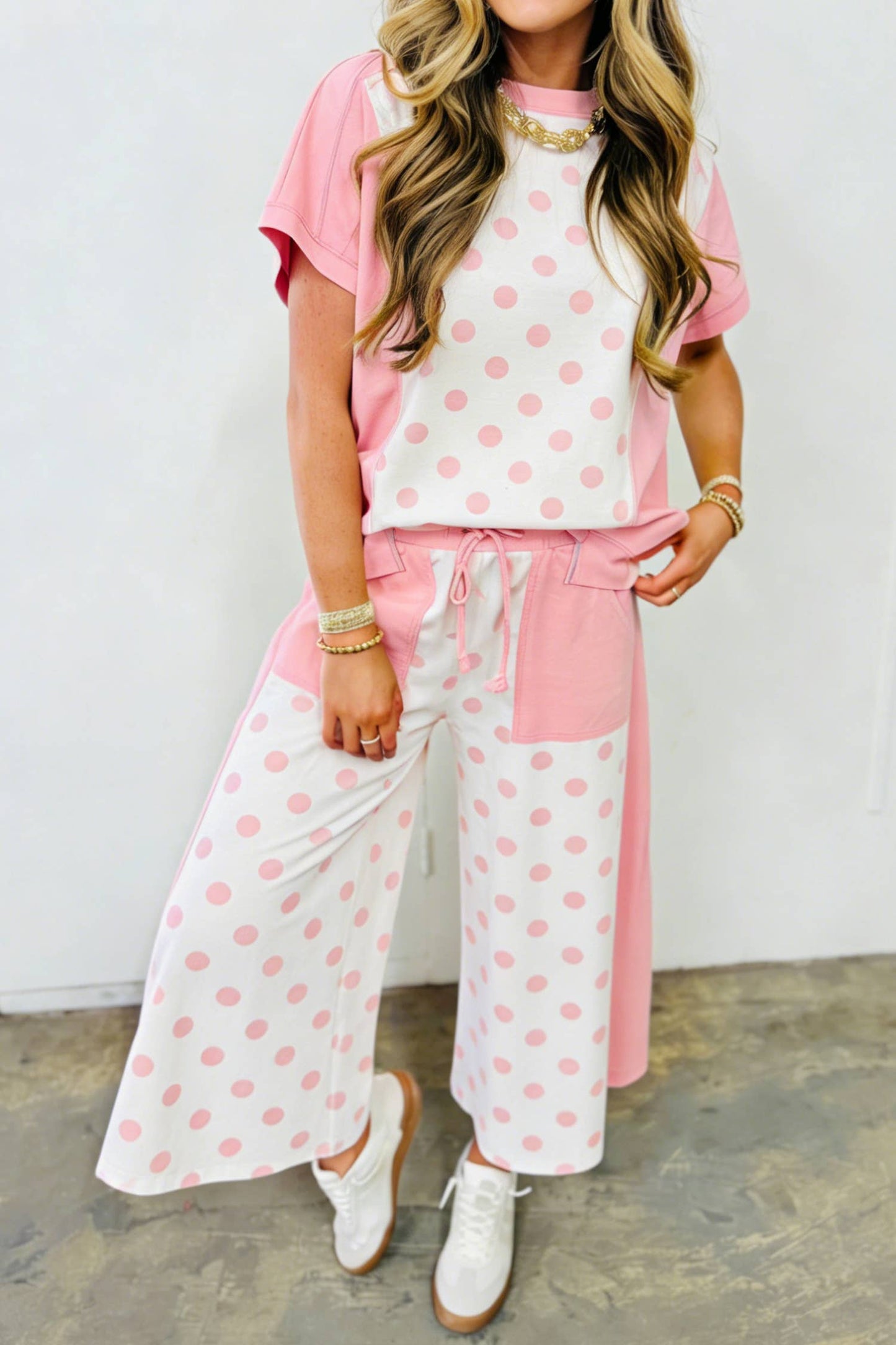Blue Polka Dot Set