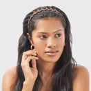 Switch Recycled Plastic Zig Zag Headband 2pc - Neutral 3 image