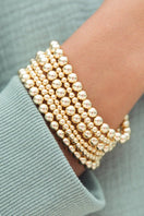 Switch 7pcs/Set Minimalist Beaded Luxury Bracelet Set: Gold 2 image
