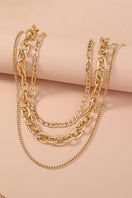 Switch Plated Chain 3pcs Necklace Set: Gold / ONE SIZE 3 image