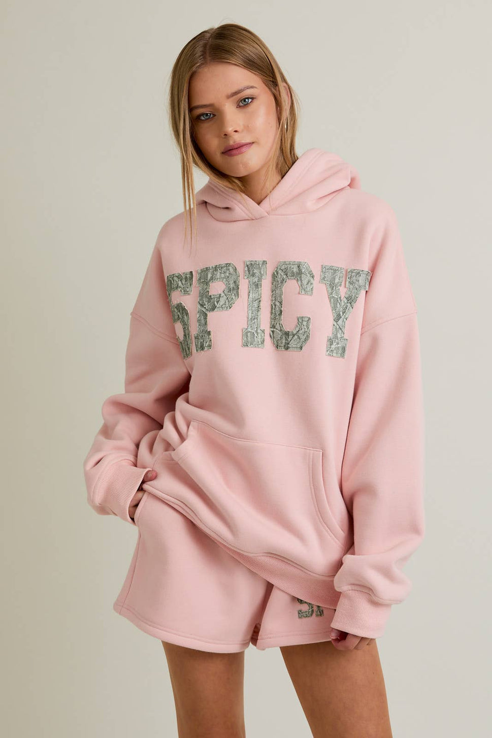 Spicy Oversized Camo Lounge Set