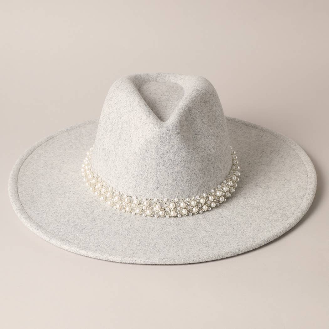 Pearl Felt Fedora
