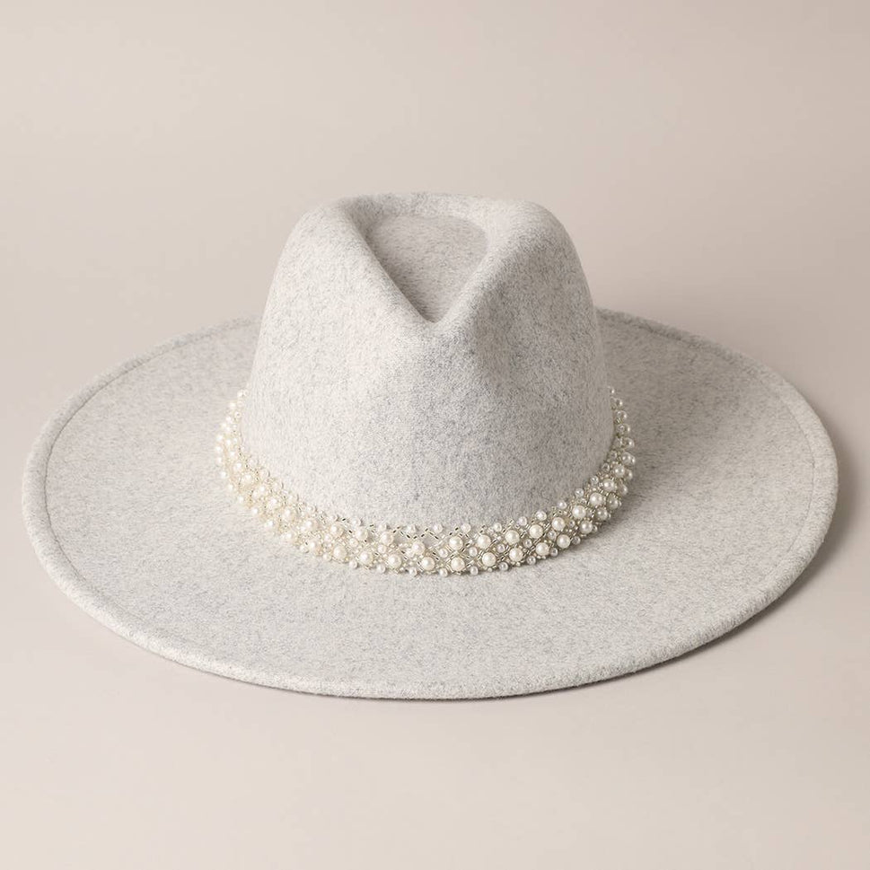 Pearl Felt Fedora