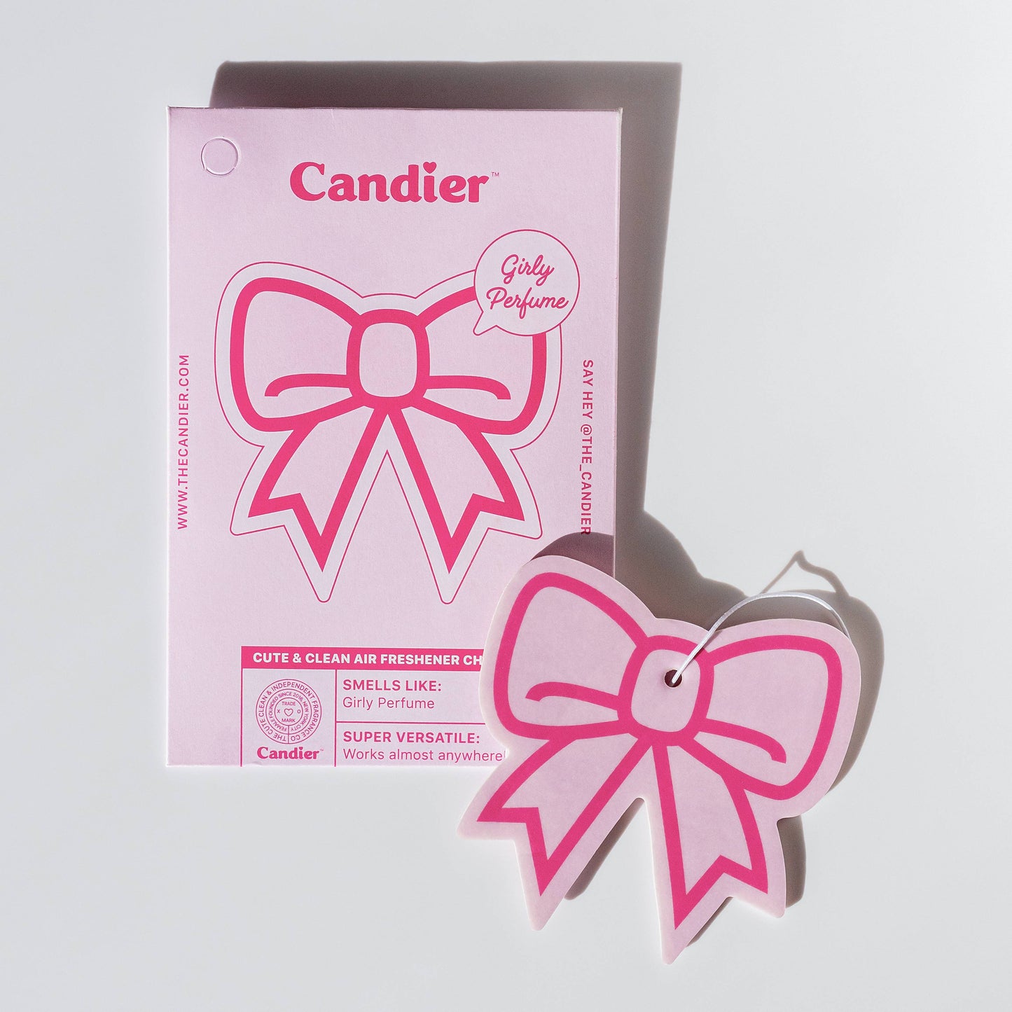 Bow Perfume Girly Scent Air Freshener Charm