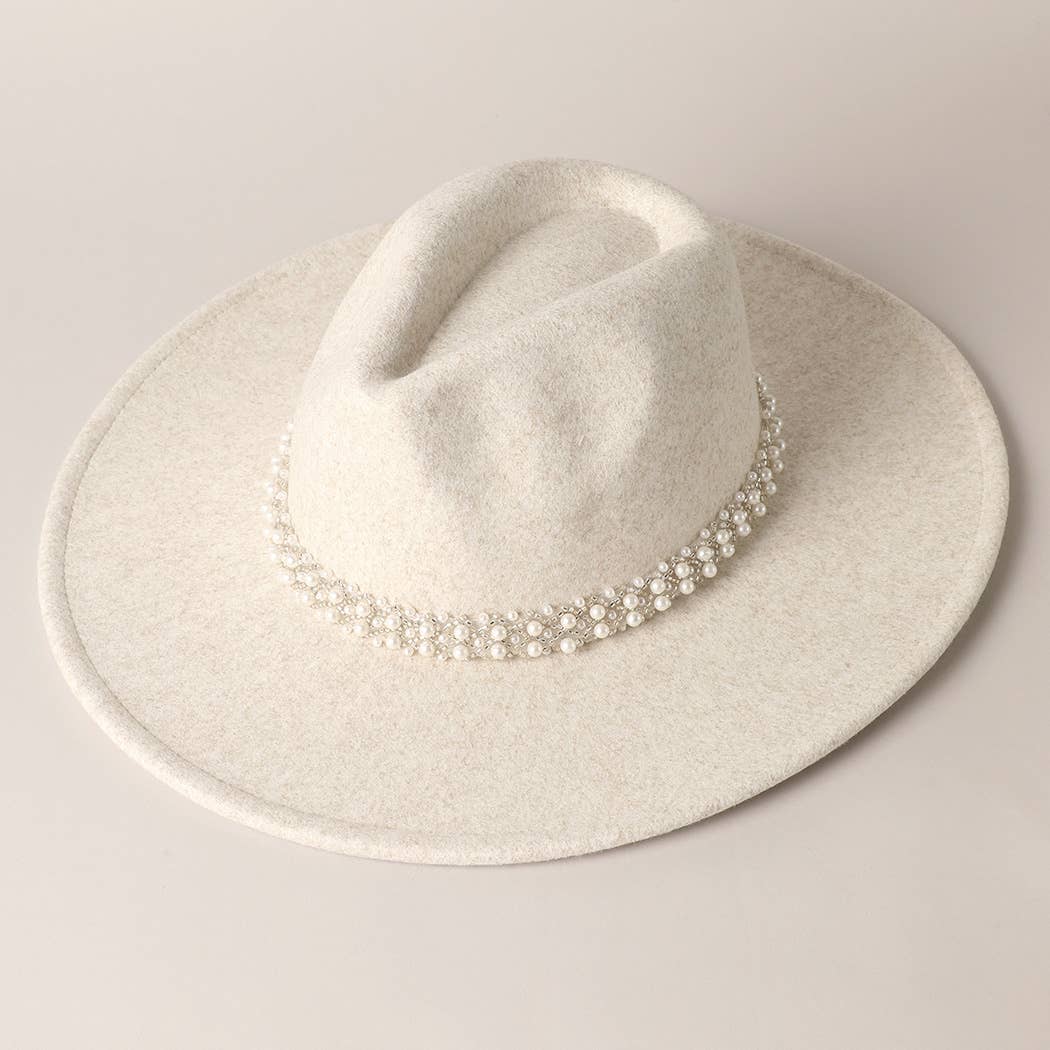Pearl Felt Fedora