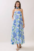Switch Strapless Floral Maxi Dress with Convertible Scarf 2 image