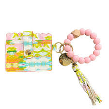 Lagos Palm Beach Keychain Wristlet Wallet